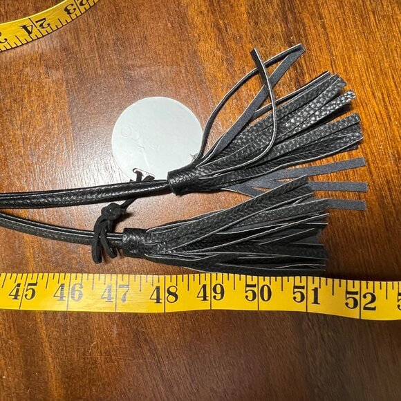 Faux Leather Whimsigoth Thick Waist Belt Fringe Tassel Witchy Goth for Styling - Picture 4 of 6